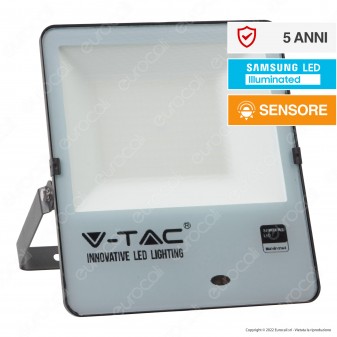 V-Tac Pro VT-167 Faro LED SMD Chip Samsung 150W Sensore Crepuscolare IP65 da...