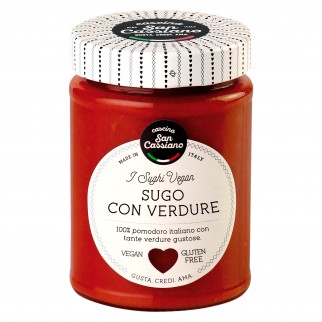 Cascina San Cassiano Sugo al Pomodoro con Verdure Miste Vegan Senza