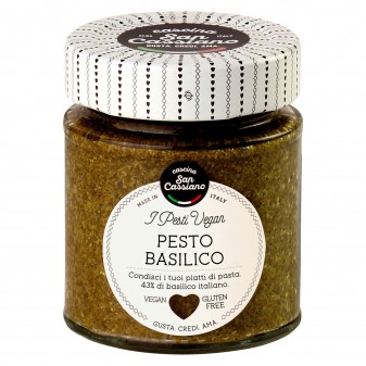Cascina San Cassiano Pesto di Basilico Vegan Senza Glutine - Vasetto