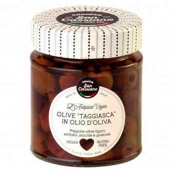 Cascina San Cassiano Olive "Taggiasca" Denocciolate in Olio d'Oliva Vegan...