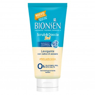 Bionsen Scrub e Doccia 2in1 Gel Detergente Levigante con Radice di