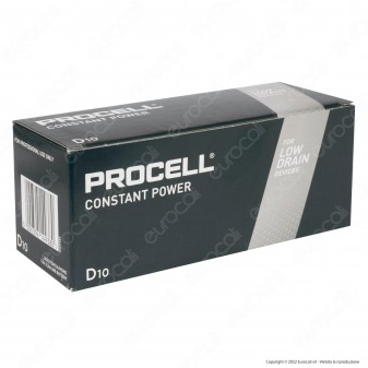 Procell Duracell Constant Power LR20 Torcia D Mono 1.5V for Low Drain