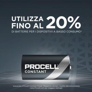 Procell Duracell Constant Power LR20 Torcia D Mono 1.5V for Low Drain