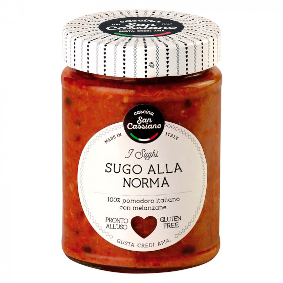 Cascina San Cassiano Sugo alla Norma con Melanzane e Ricotta Salata Cascina San Cassiano Sugo alla Norma con Melanzane e Ricotta Salata