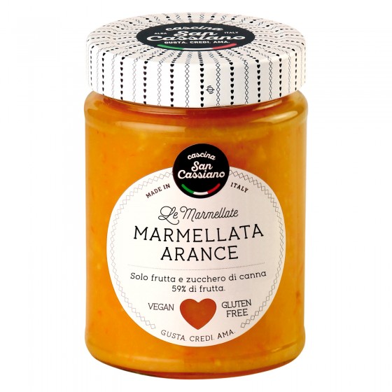 Cascina San Cassiano Marmellata di Arance con Zucchero di Canna Vegan Cascina San Cassiano Marmellata di Arance con Zucchero di Canna Vegan