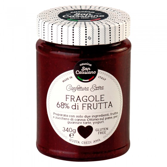 Cascina San Cassiano Confettura Extra di Fragola con Zucchero di Cascina San Cassiano Confettura Extra di Fragola con Zucchero di