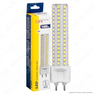 Life Lampadina LED G12 12W SMD Tubolare - mod. 39.931512N