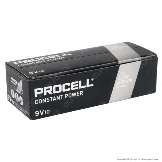 Procell Duracell Constant Power 6LR61 E-Block Transistor 9V for Low Procell Duracell Constant Power 6LR61 E-Block Transistor 9V for Low