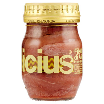 Delicius Filetti di Alici in Olio di Oliva 100% Naturale - Vasetto da