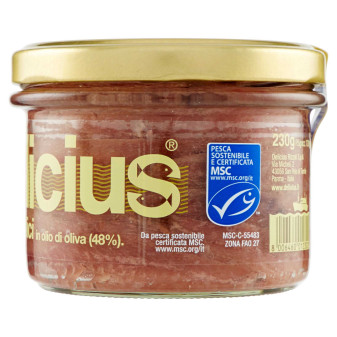 Delicius Filetti di Alici in Olio di Oliva 100% Naturale - Vasetto da