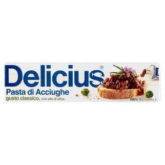 Delicius Pasta di Acciughe Gusto Classico con Olio di Oliva 100%