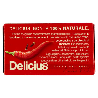Delicius Filetti di Sgombro all'Olio di Oliva Piccante 100% Naturale