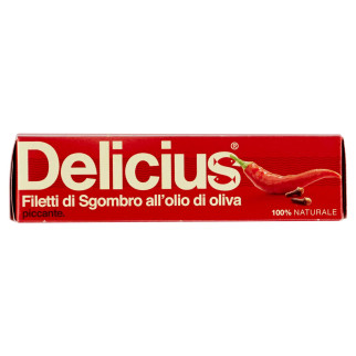 Delicius Filetti di Sgombro all'Olio di Oliva Piccante 100% Naturale