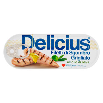 Delicius Filetti di Sgombro Grigliato all'Olio di Oliva 100% Naturale -...