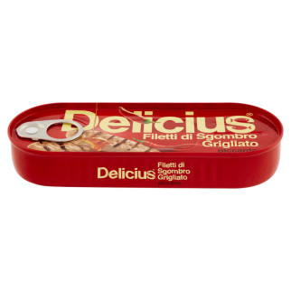 Delicius Filetti di Sgombro Grigliato all'Olio di Oliva Piccante 100%