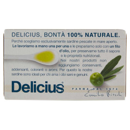 Delicius Filetti di Sardina all'Olio di Oliva 100% Naturale -