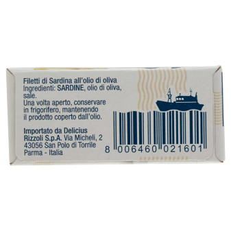 Delicius Filetti di Sardina all'Olio di Oliva 100% Naturale -