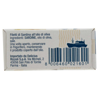 Delicius Filetti di Sardina all'Olio di Oliva 100% Naturale -