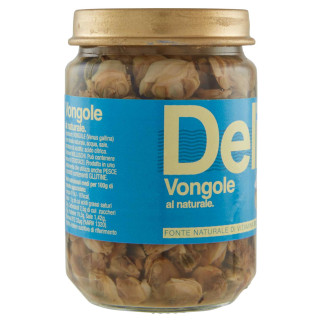 Delicius Vongole al Naturale in Acqua e Sale - Vasetto da 130g