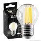 V-Tac VT-1980 Lampadina LED E27 4W Bulb G45 MiniGlobo Filament Vetro Trasparente - SKU 214306 / 214428