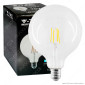 V-Tac VT-1979 Lampadina LED E27 10W Bulb G125 Globo Filament Vetro Trasparente - SKU 214422 / 214423 / 214424