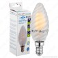 V-Tac VT-1928 Lampadina LED E14 4W Candela Frost Twist Filamento - SKU 7107 / 7108 / 7109 [TERMINATO]