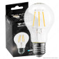 V-Tac VT-1887 Lampadina LED E27 6W Bulb A60 Goccia Filament Vetro Trasparente - SKU 214272 / 214303
