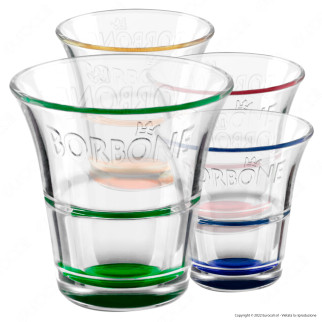 Borbone Bicchiere da Caffè in Vetro Colorato da 60ml