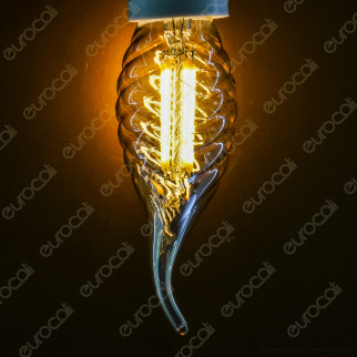 V-Tac VT-1947 Lampadina LED E14 4W Candle Flame Bulb C35