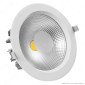 V-Tac VT-26301 Faretto LED da Incasso Rotondo 30W COB Downlight Colore Bianco - SKU 211276 / 211277 / 211278