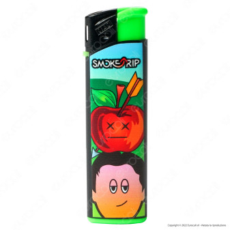 SmokeTrip Large Accendino Elettronico Grande Fantasia Save The Apple