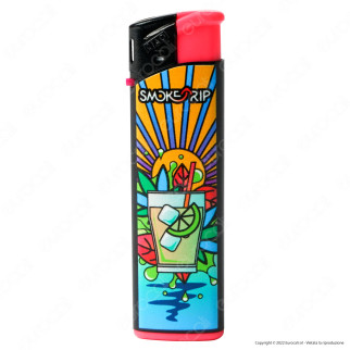 SmokeTrip Large Accendino Elettronico Grande Fantasia Summer - Serie