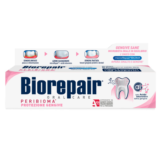 Biorepair Peribioma Dentifricio Protezione Gengive con Acido Biorepair Peribioma Dentifricio Protezione Gengive con Acido
