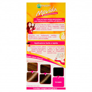 Garnier Movida Tinta Semi Permanente per Capelli Crema Shampoo Colorante Tono su Tono Colore 35