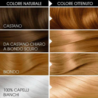Garnier Nutrisse Crème Tinta Permanente Ultranutritiva per Capelli Colore 7.3 Biondo Dorato Naturale