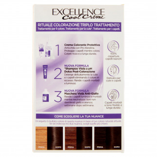 L'Oréal Paris Excellence Cool Creme Colorazione 4.11 Castano Ultra Freddo Triplo Trattamento e