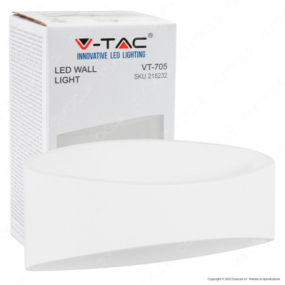 V-Tac VT-705 Lampada LED da Muro 5W SMD Wall Light Bianca
