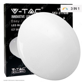 V-Tac Gallery VT-8436 Plafoniera LED Rotonda 36W SMD Changing Color CCT 3in1...