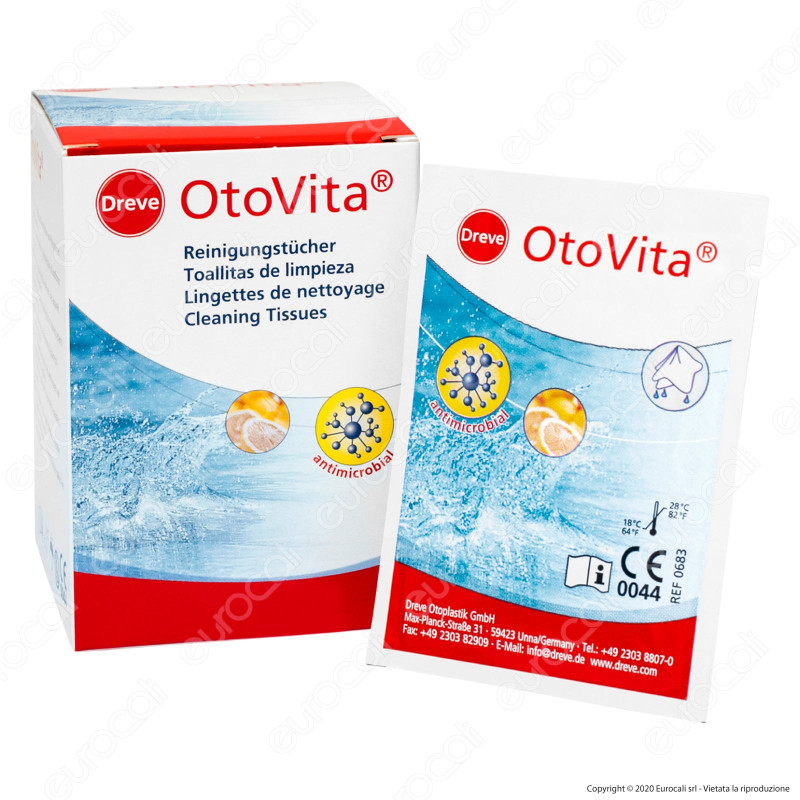 Otovita Cleaning Tissues Salviettine Umidificate Confezionate Singolarmente - Confezione da 30
