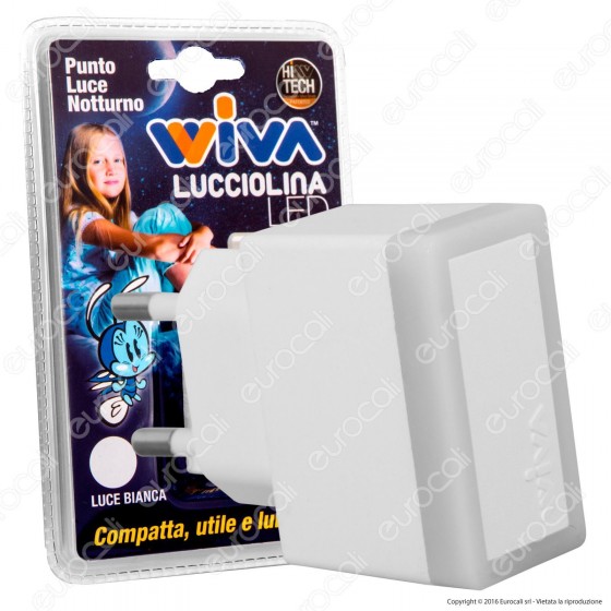 Wiva Punto Luce LED Notturno Lucciolina - mod. 31501307 / 31501308 Wiva Punto Luce LED Notturno Lucciolina - mod. 31501307 / 31501308