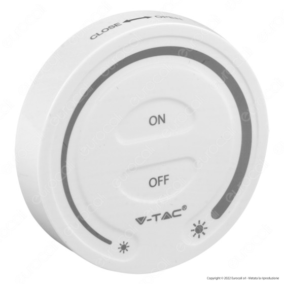 V-Tac Smart VT-2440 Dimmer Touch Wireless a Parete per Controller Strisce LED Monocolore - SKU 2919 V-Tac Smart VT-2440 Dimmer Touch Wireless a Parete per Controller Strisce LED Monocolore - SKU 2919