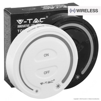 V-Tac Smart VT-2440 Dimmer Touch Wireless a Parete per Controller Strisce LED Monocolore - SKU 2919