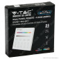 Immagine 3 - V-Tac Smart VT-2437 Pannello di Controllo Dimmer Touch Wireless a Parete per Controller Strisce LED