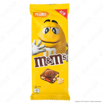 M&M's Peanut Tavoletta di Cioccolato al Latte con Confetti alle Arachidi -...