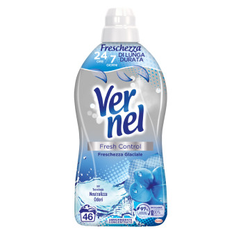 Vernel Fresh Control Freschezza Glaciale Ammorbidente Concentrato Neutralizza Odori 46 Lavaggi -