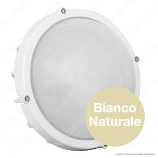 Life Plafoniera LED 12W Bianca Circolare Con Sensore Crepuscolare