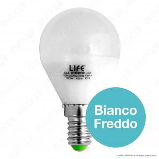 Life Serie 45GF Lampadina LED E14 5W MiniGlobo P45 [TERMINATO]