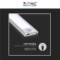 Immagine 11 - V-Tac VT-8142 Lampada LED da Armadio 2W SMD Ricaricabile Micro USB Sensore PIR di Movimento Colore