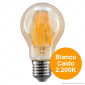 Immagine 2 - V-Tac VT-2028 Lampadina LED E27 10W Bulb A60 Goccia Filament