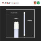 Immagine 8 - V-Tac Evolution VT-1612 Tubo LED SMD Nano Plastic T8 G13 12W
